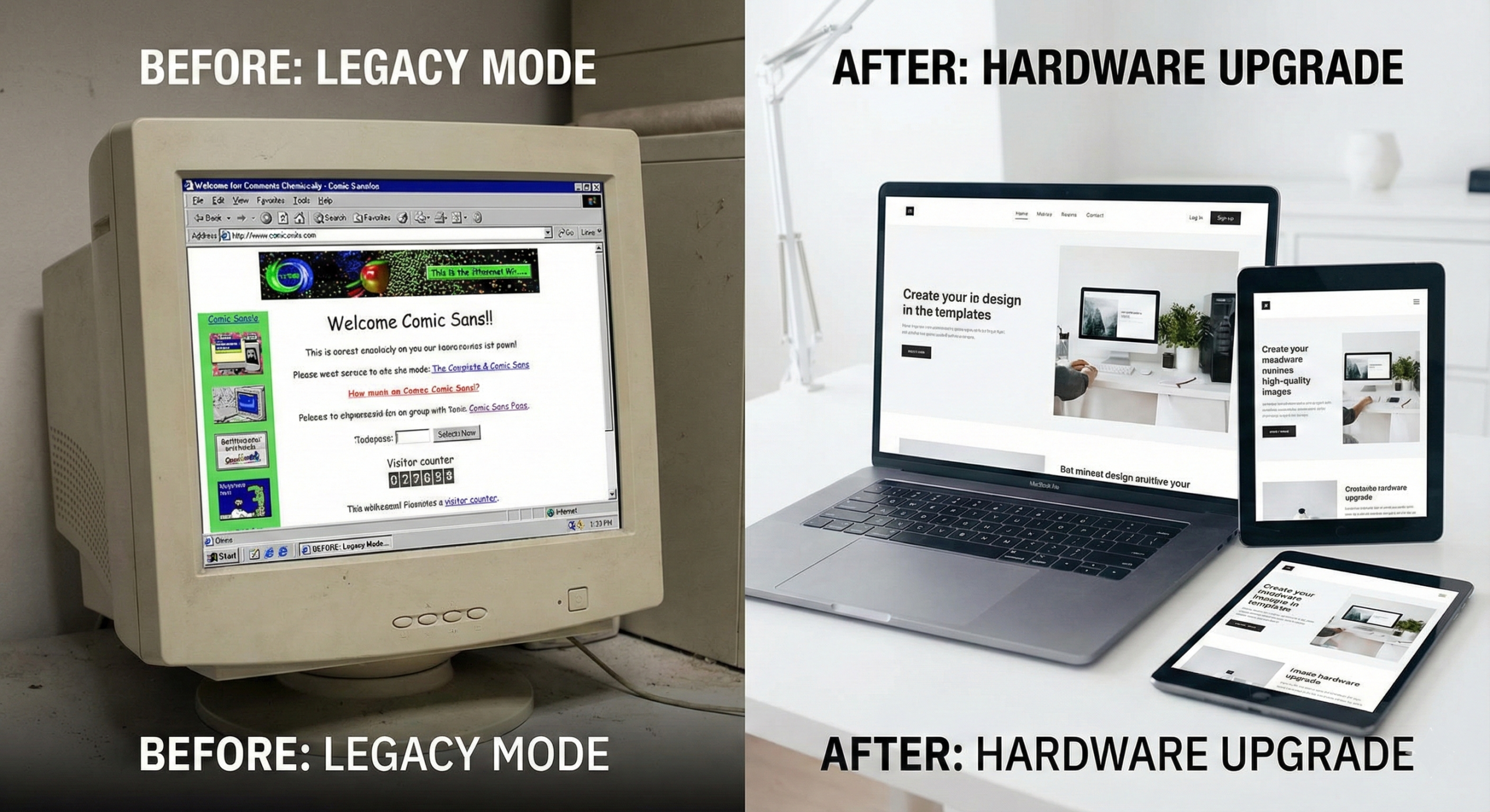 Legacy vs new Legacy vs new
