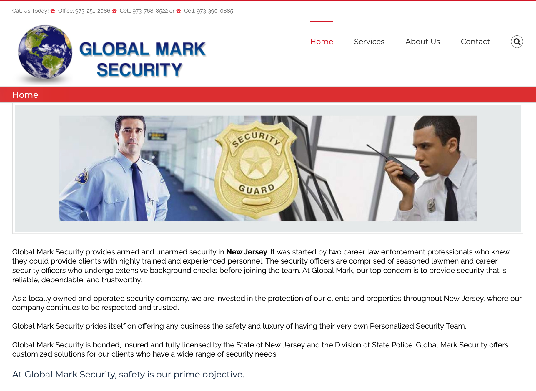 Global Mark Security website