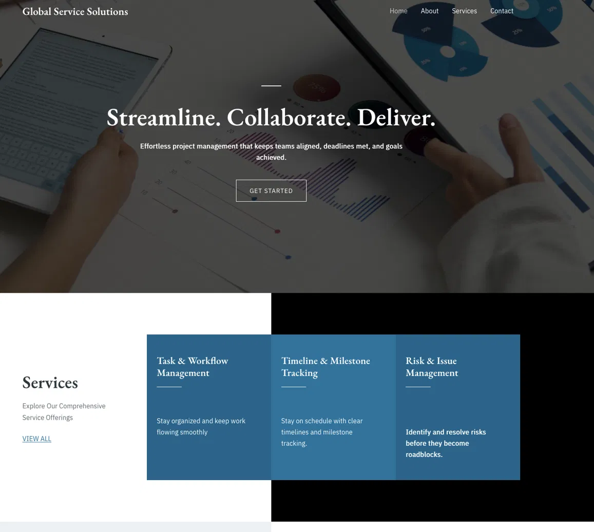 Global Service Solutions website