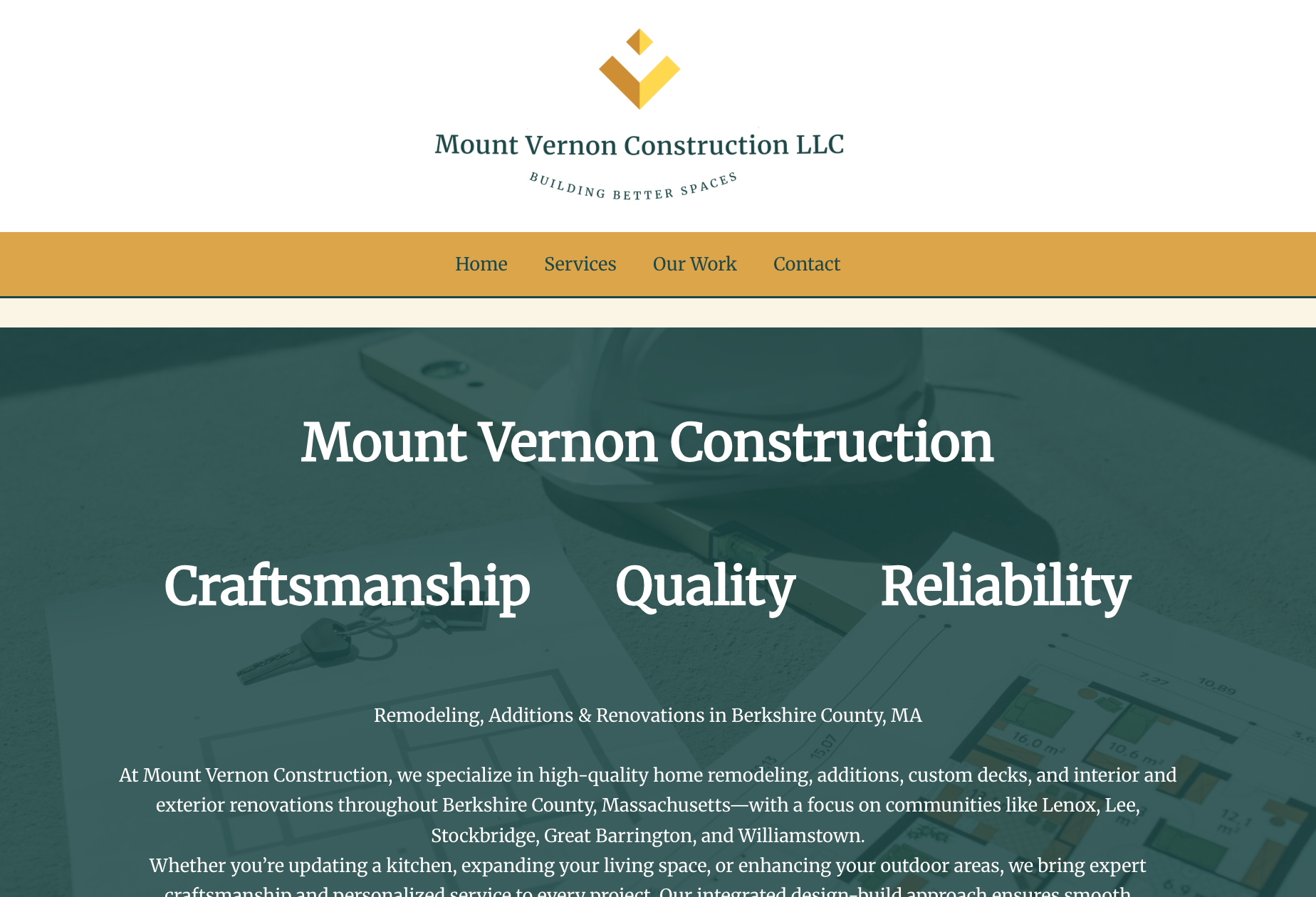 Mount Vernon Builders website